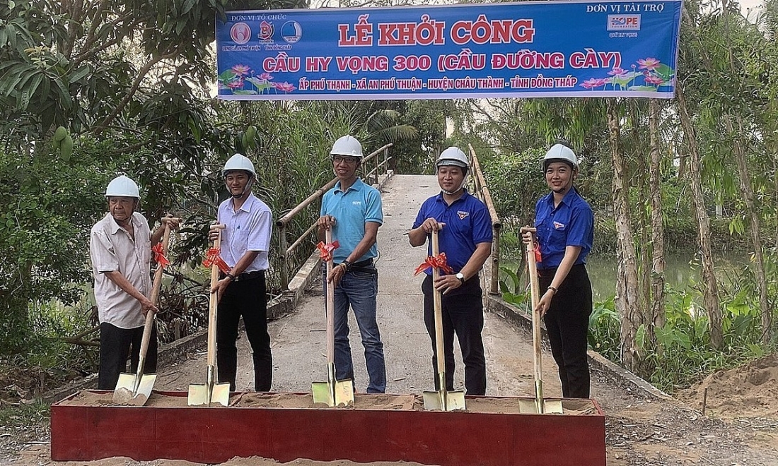FPT khởi công cầu Hy vọng thứ 100 tại Đồng Tháp