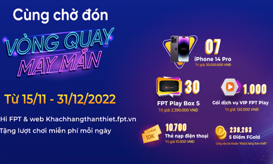 FPT Telecom tung loạt ưu đãi khủng trong tháng 11 dành cho hội viên khách hàng thân thiết