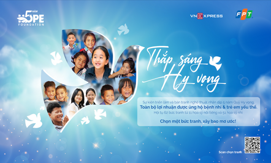 Quỹ Hy Vọng FPT tổ chức triển lãm tranh gây quỹ ủng hộ trẻ em