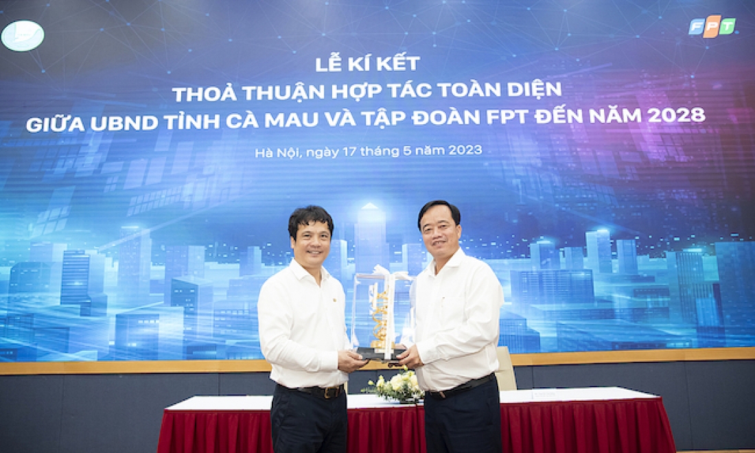 UBND tỉnh Cà Mau và FPT ký kết thỏa thuận hợp tác chuyển đổi số
