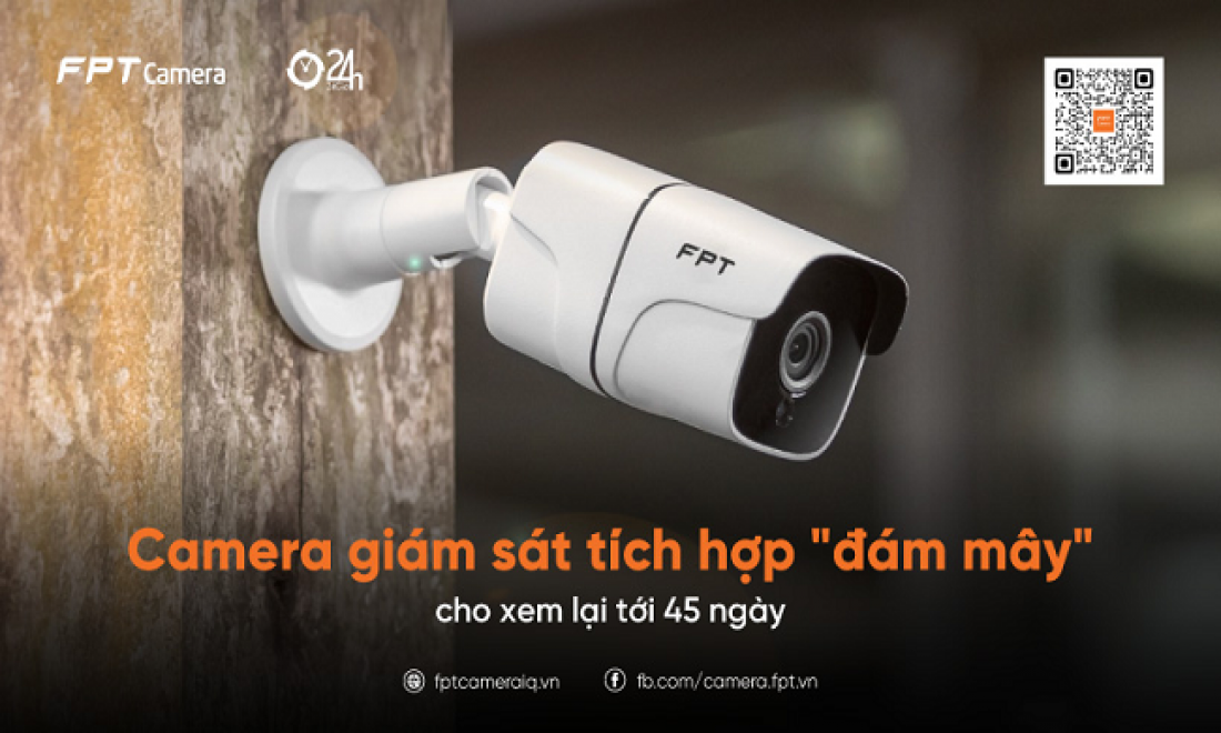 Camera an ninh tích hợp "đám mây" cho xem lại lên tới 45 ngày