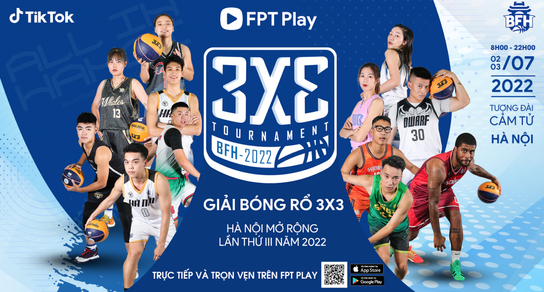 FPT Play và Liên đoàn bóng rổ Hà Nội ký kết hợp tác: Giới thiệu và bốc thăm chia bảng giải bóng rổ 3x3 Hà Nội mở rộng lần III
