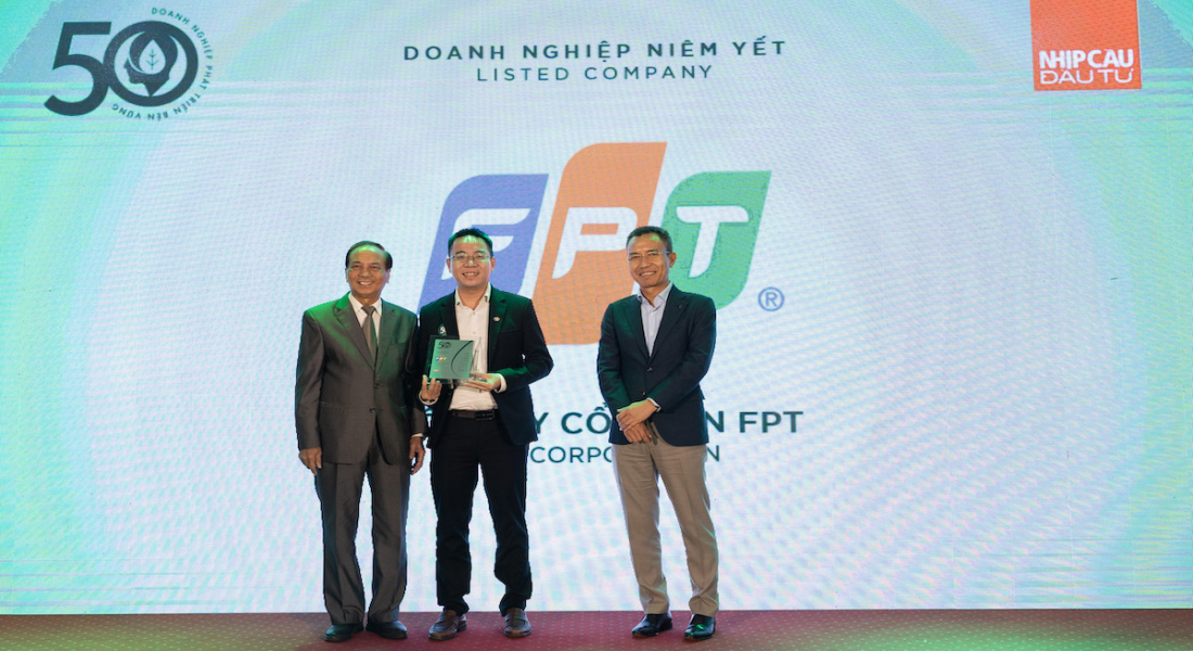 FPT vào danh sách doanh nghiệp phát triển bền vững 2022