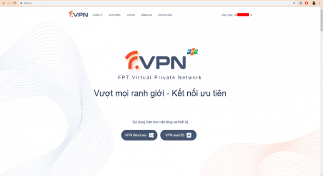 Hướng dẫn các bước cài đặt và sử dụng FPT VPN