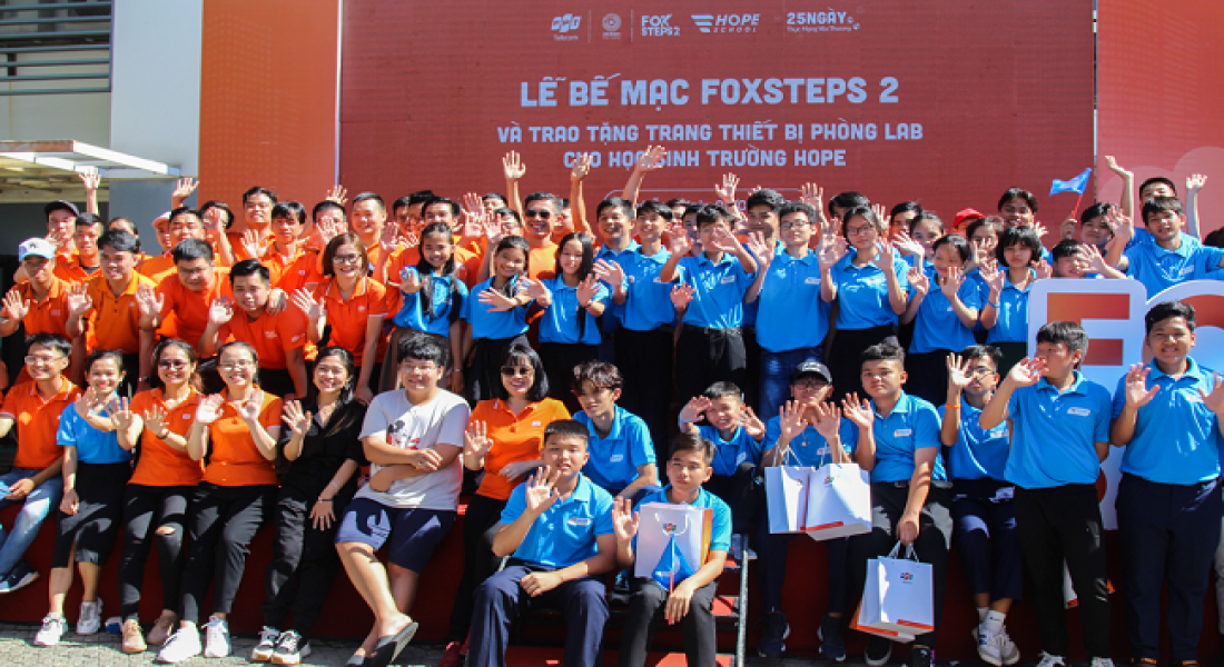 FoxSteps 2 ghi dấu nửa triệu km hướng về học sinh Trường Hy Vọng