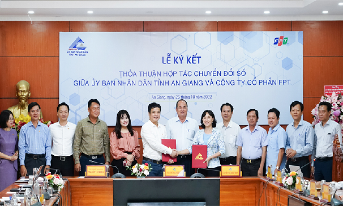 FPT và tỉnh An Giang ký thỏa thuận hợp tác chuyển đổi số đến 2025