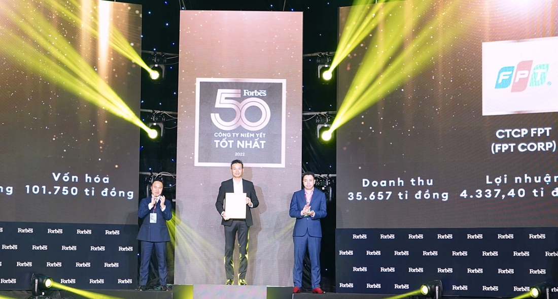 FPT được Forbes Việt Nam vinh danh 9 lần liên tiếp Top 50 công ty niêm yết tốt nhất
