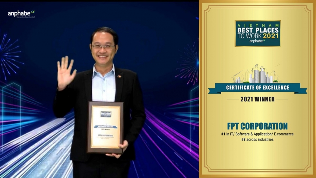 FPT được vinh danh Nơi làm việc tốt nhất ngành CNTT lần thứ 2 liên tiếp
