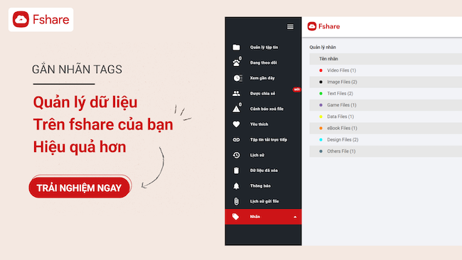 Cách quản lý dữ liệu trên Fshare của bạn hiệu quả hơn