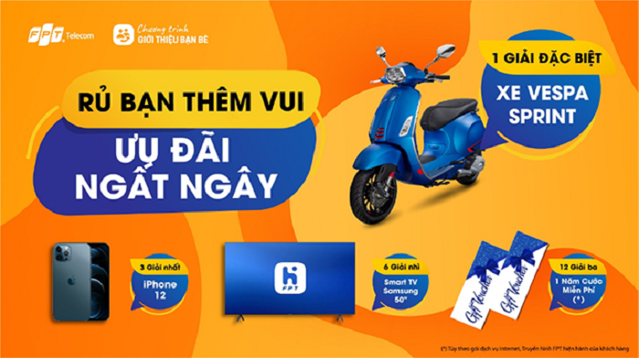 Rủ bạn thêm vui – Ưu đãi ngất ngây: Đã tìm được chủ nhân của chiếc Vespa Sprint, Iphone 12 Promax