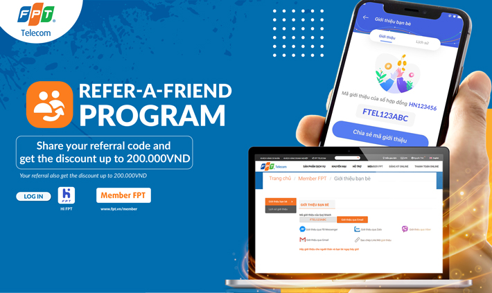 FPT enhances customer experience through the "Refer friends" program
