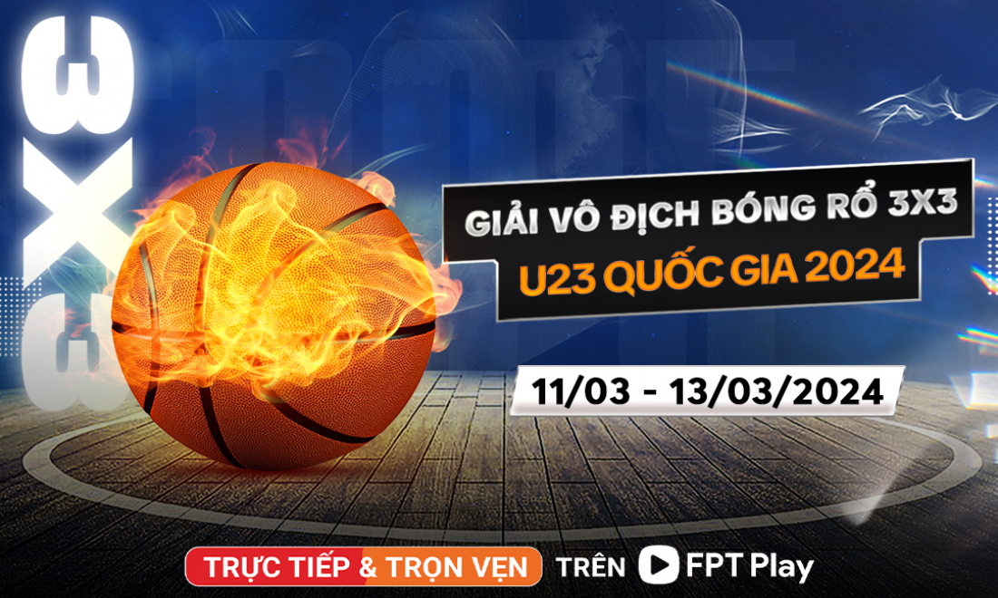 Giải Vô địch Bóng rổ 3×3 U23 Quốc gia 2024 khởi tranh