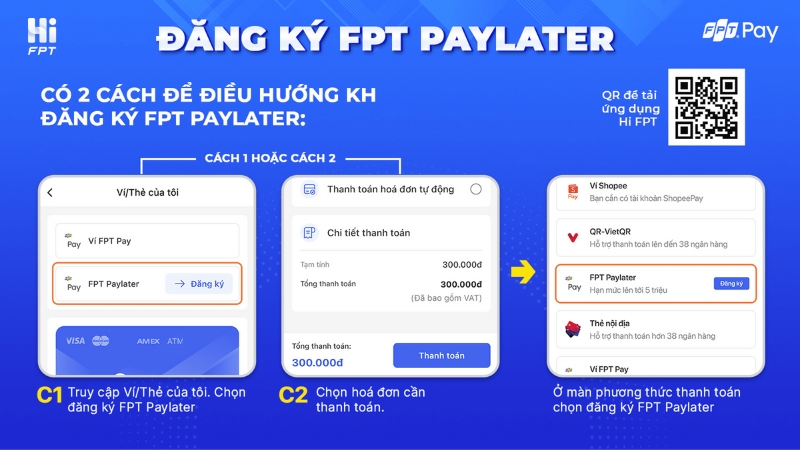 Hướng dẫn đăng ký FPT Paylater