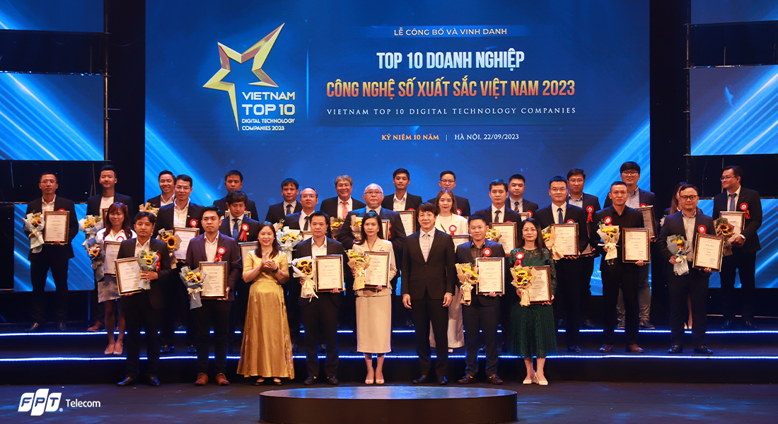 FPT Telecom đạt Top 10 doanh nghiệp công nghệ số xuất sắc Việt Nam 2023