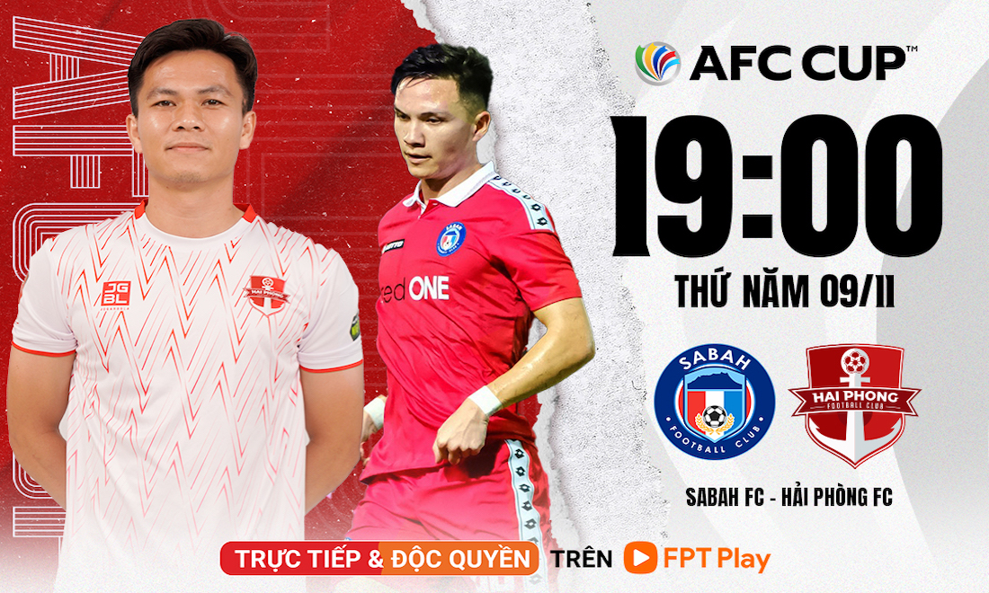 Tái đấu Sabah, Hải Phòng FC quyết bảo vệ ngôi đỉnh bảng
