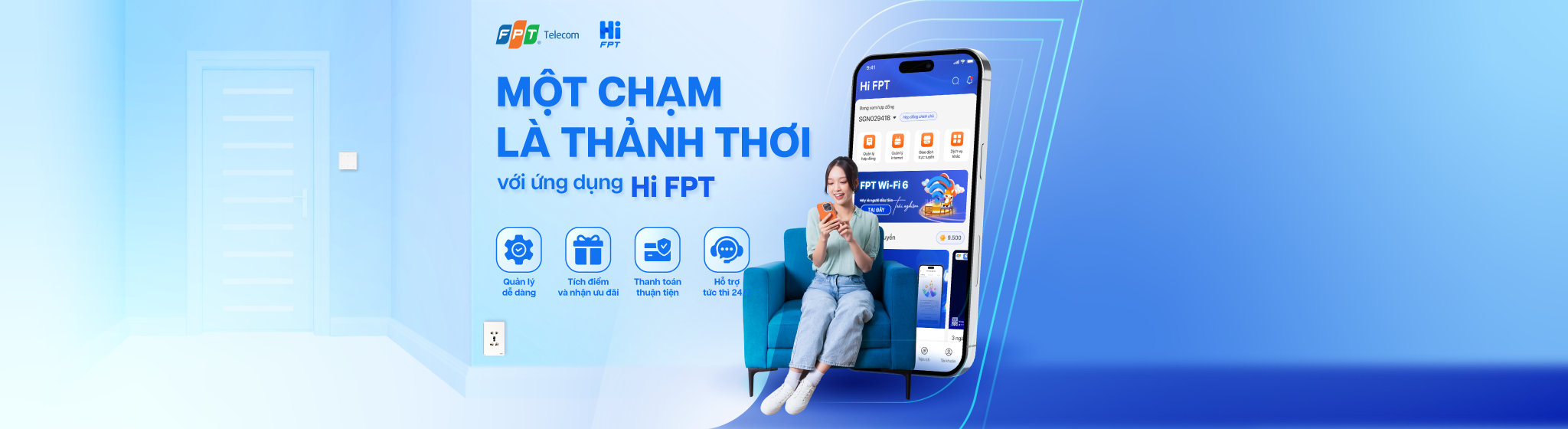 Banner truyền thông Hi FPT