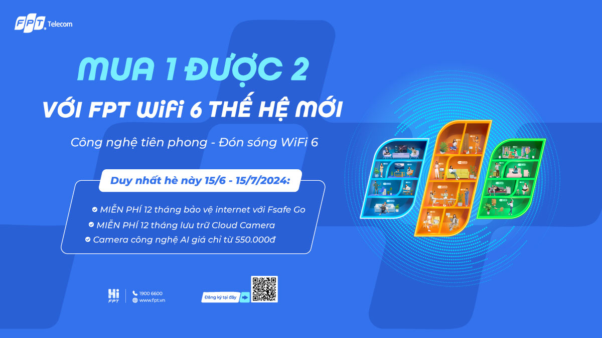 FPT WiFi 6 Mua 1 được 2